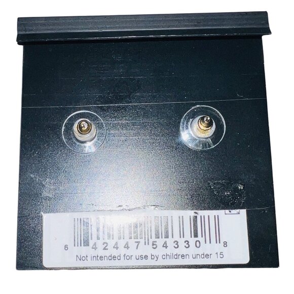 Givenchy Gold Tone Crystal Earrings Pierced - Picture 2 of 3